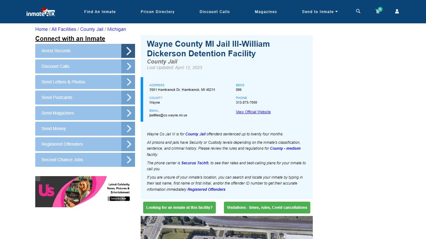 Wayne County MI Jail III-William Dickerson Detention Facility